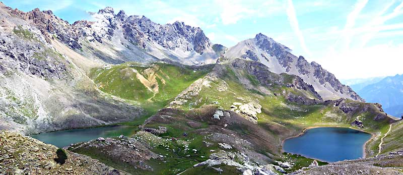 Lac Orrenaye - Col de Larche, vallée de l'Ubaye - Lacs du Roburent en Italie 