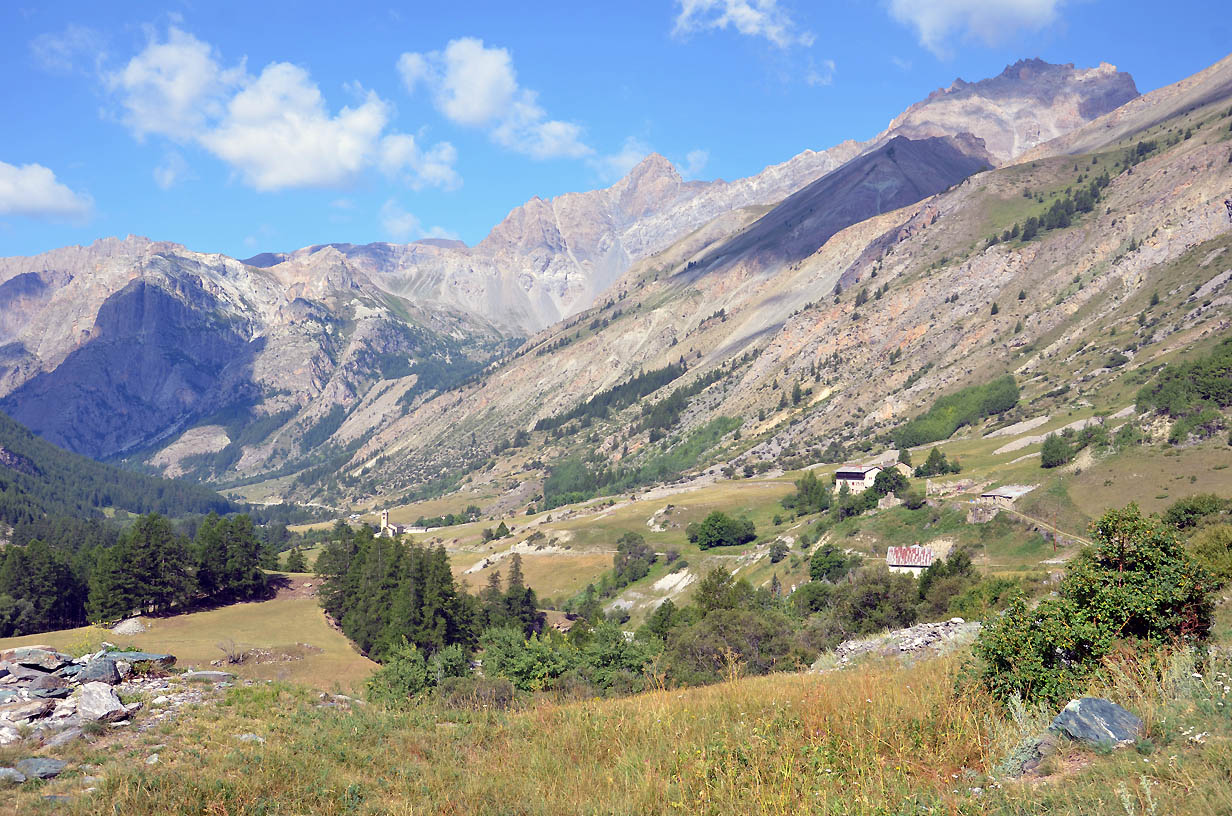 Vue sur les sommets séparant l'Ubaye du Queyras | Jausiers 2017