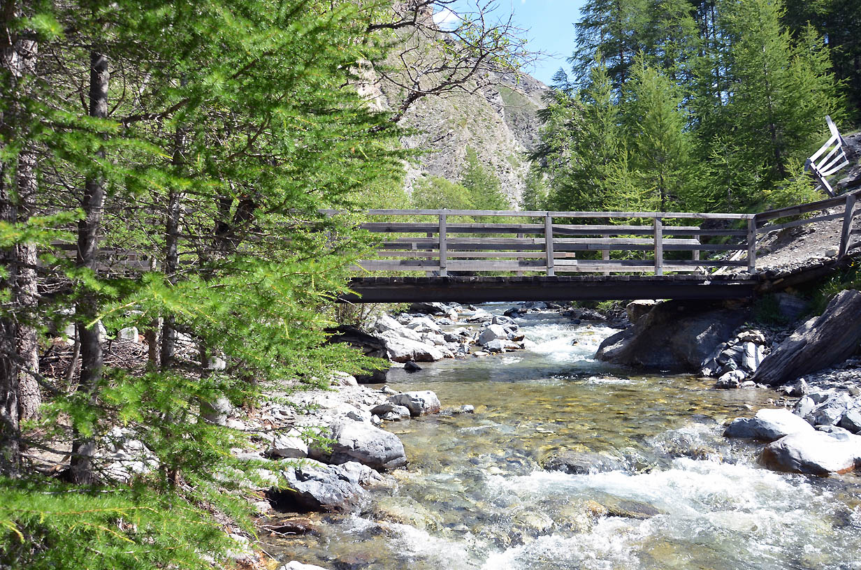 Pont de bois sur l'Ubaye | Jausiers 2017