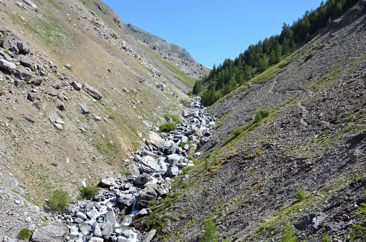L'Ubaye en torrent descend du ravin de la Salcette | Jausiers 2017