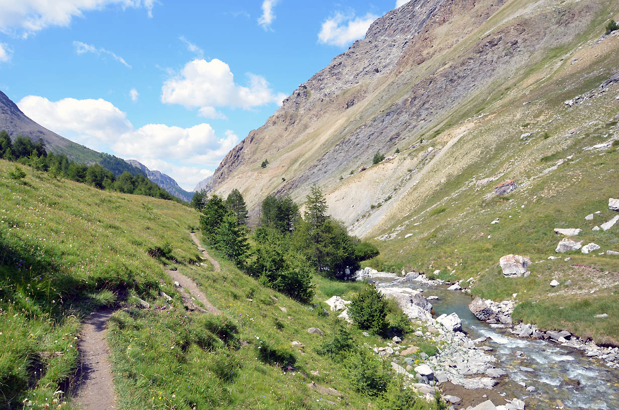 L'Ubaye coule au travers des prés de Rubren | Jausiers 2017