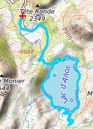 Topo de la randonnée au lac d'Allos