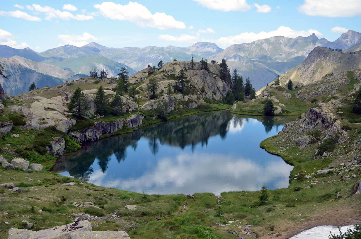 Panorama sur le dernier lac des Vens  | Jausiers 2017