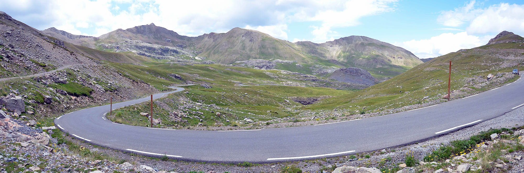 Panorama depuis le départ de la randonnée au lac Verdet - Jausier 2017 - Balades en famille