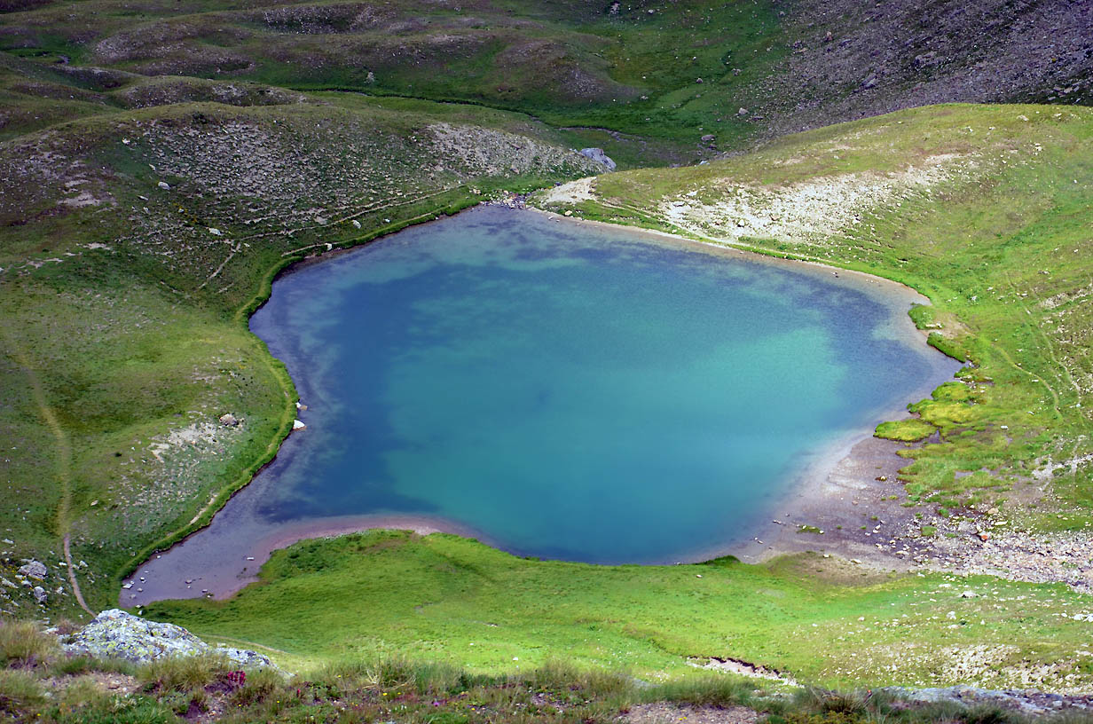 Le lac Verdet depuis les Roches Blanches - Jausier 2017 - Balades en famille