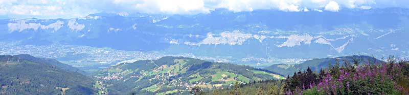 La vallée de Grenoble et le massif de la chartreuse