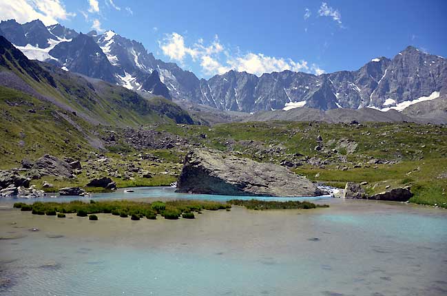 Le rou d'Arsine, le pic d'Arsine et le pic de la Neige Cordier