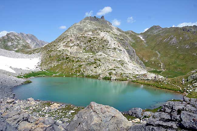 Lac de la Clare et seuil des Rochilles