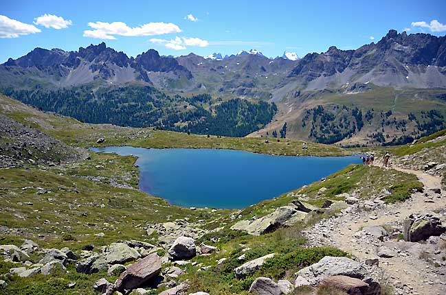 Panorama sur le lac Laramon