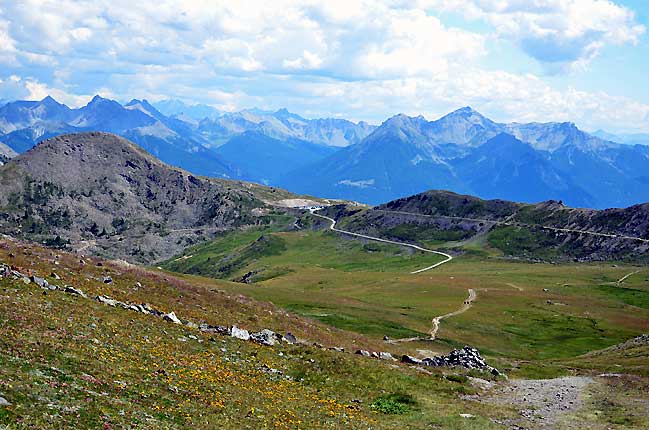 Le col de Granon et les sommets du Queyras