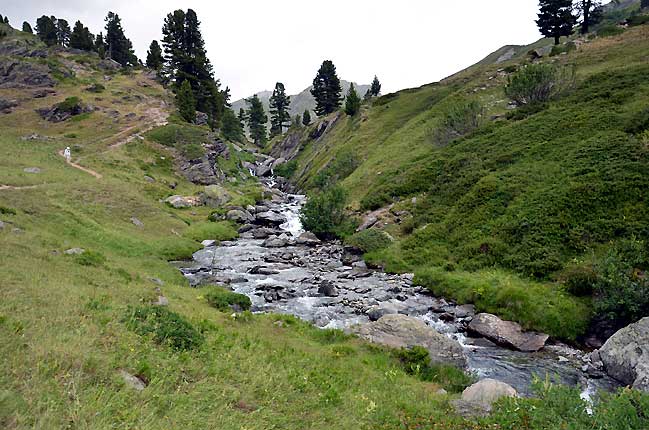 La valle de la Clare et son torrent