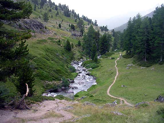 La valle de la Clare et son torrent