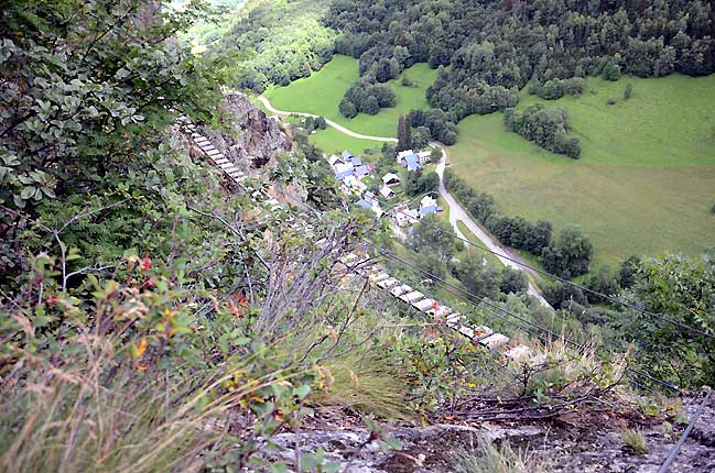 Passerelle de la via ferrata