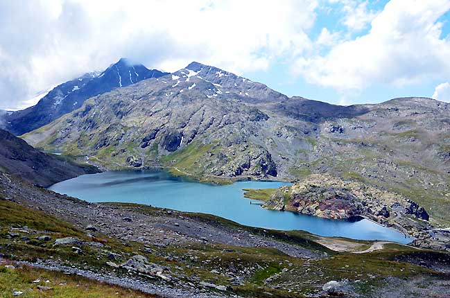 Pic de l'Etendard et lac Bramant