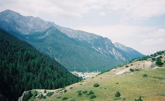Le village de Ceillac, dans la valle