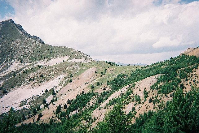 Le col fromage (2301 m) et la crte des Chambrettes (2582 m)