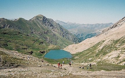 Le lac Foreant depuis le col vieux