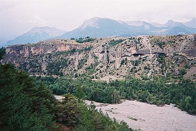 L'autre ct du Guil, depuis le sentier