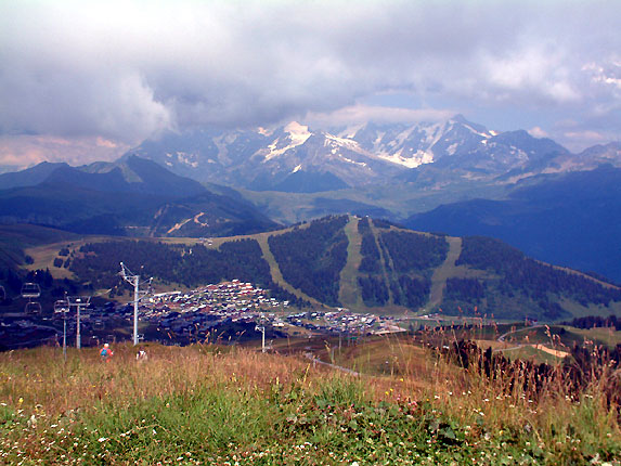 Les Saisies et le massif du Mont Blanc