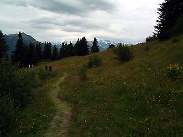 Vue sur le mont blanc... et ses nuages