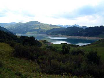 Le lac de Roselend