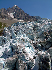 Glacier et aiguille d'Argentire