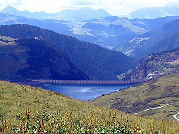 Lac et Barrage de Roselend, les Saisies