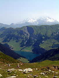 Lac Saint Gurin et Mont Blanc