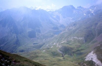 Pic de Courounlas et lac d'Ilhou