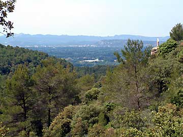 Vue sur Cavaillon et les Alpilles