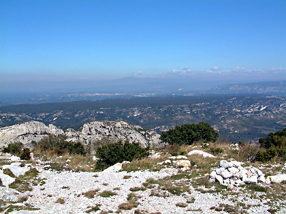 Cavaillon et le mont Ventoux