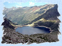 Le lac d'Artouste depuis le passage d'Orteig