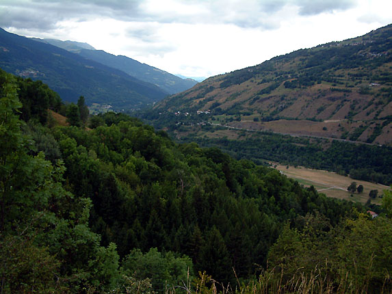 Vue sur la basse valle de la Tarentaise