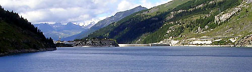 Le lac du Chevril et le barrage