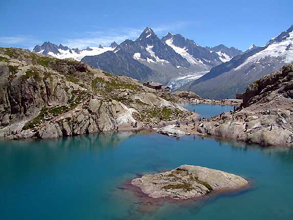 La foule au lac Blanc