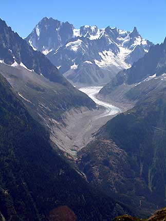 La Mer de Glace et les Grandes Jorasses