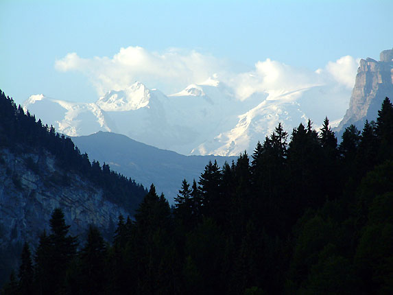 Lever de soleil sur le Mont Blanc