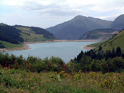 Barrage et lac de Roselend -  Patrice Roatta - Juillet 2005