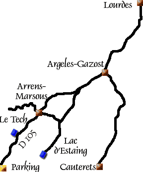 Accs route aux lacs de Batcrabre