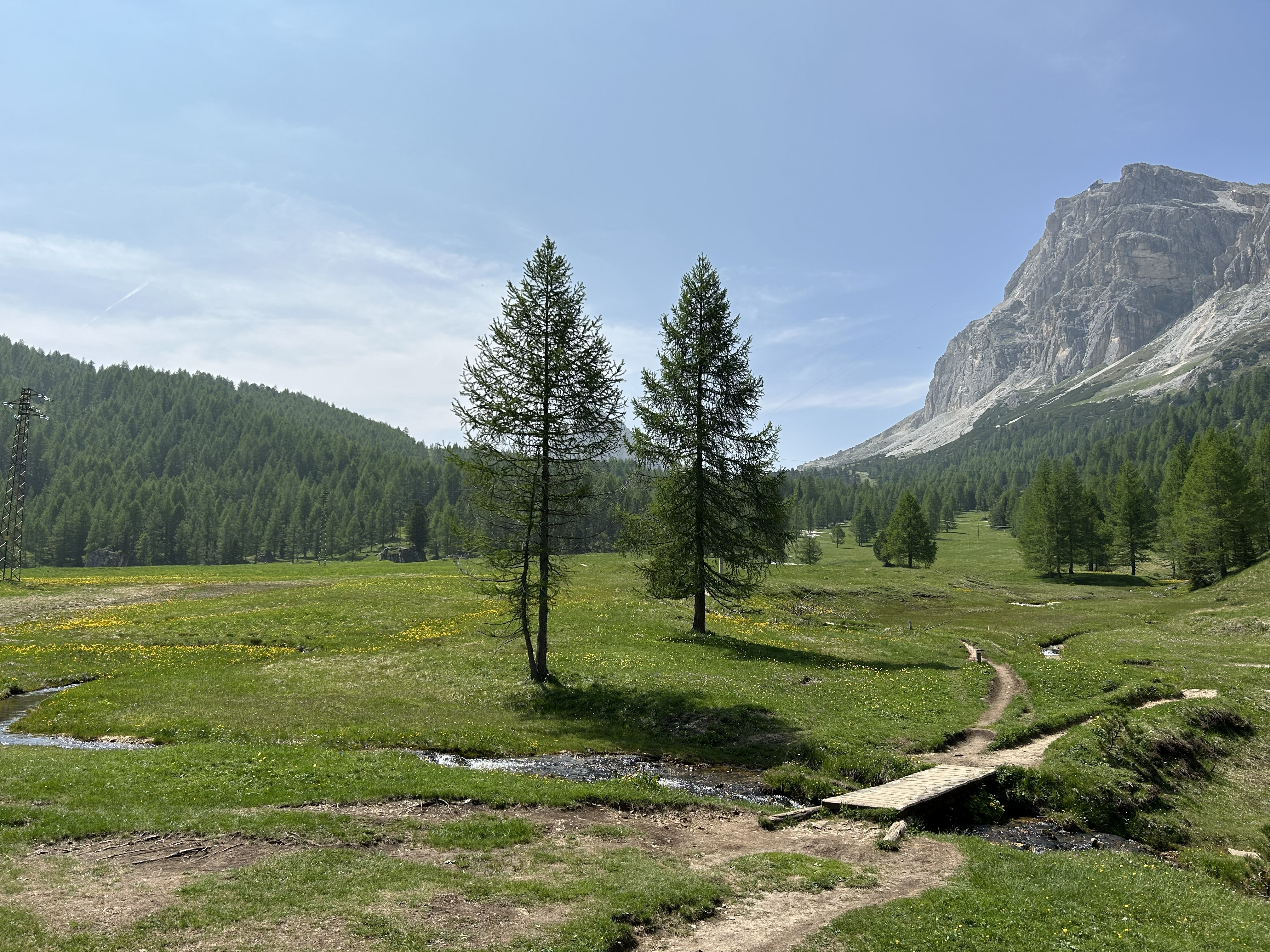 Sur le chemin du col de la Passo Falzarego