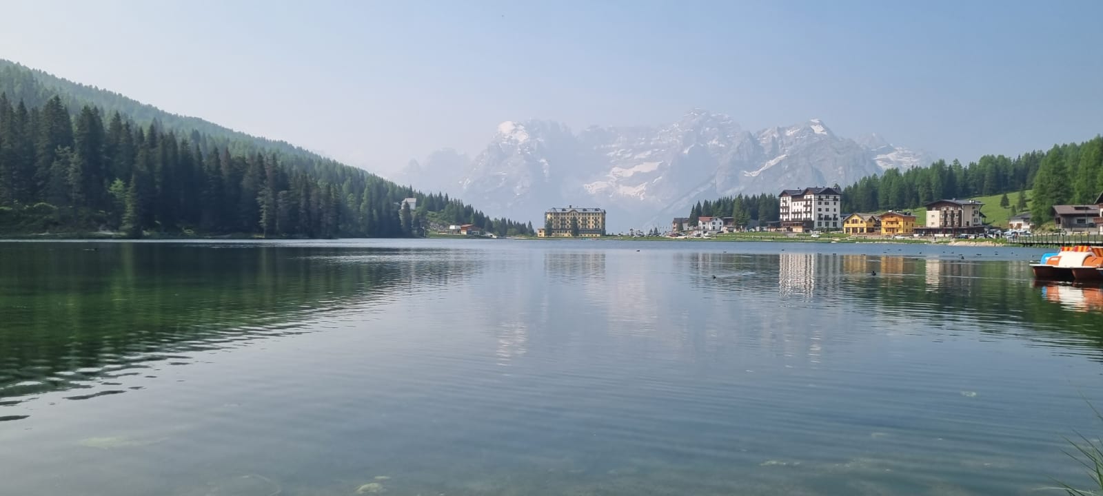Lac de Misurina au départ de la randonnée - Dolomites 2025 | Balades en Famille