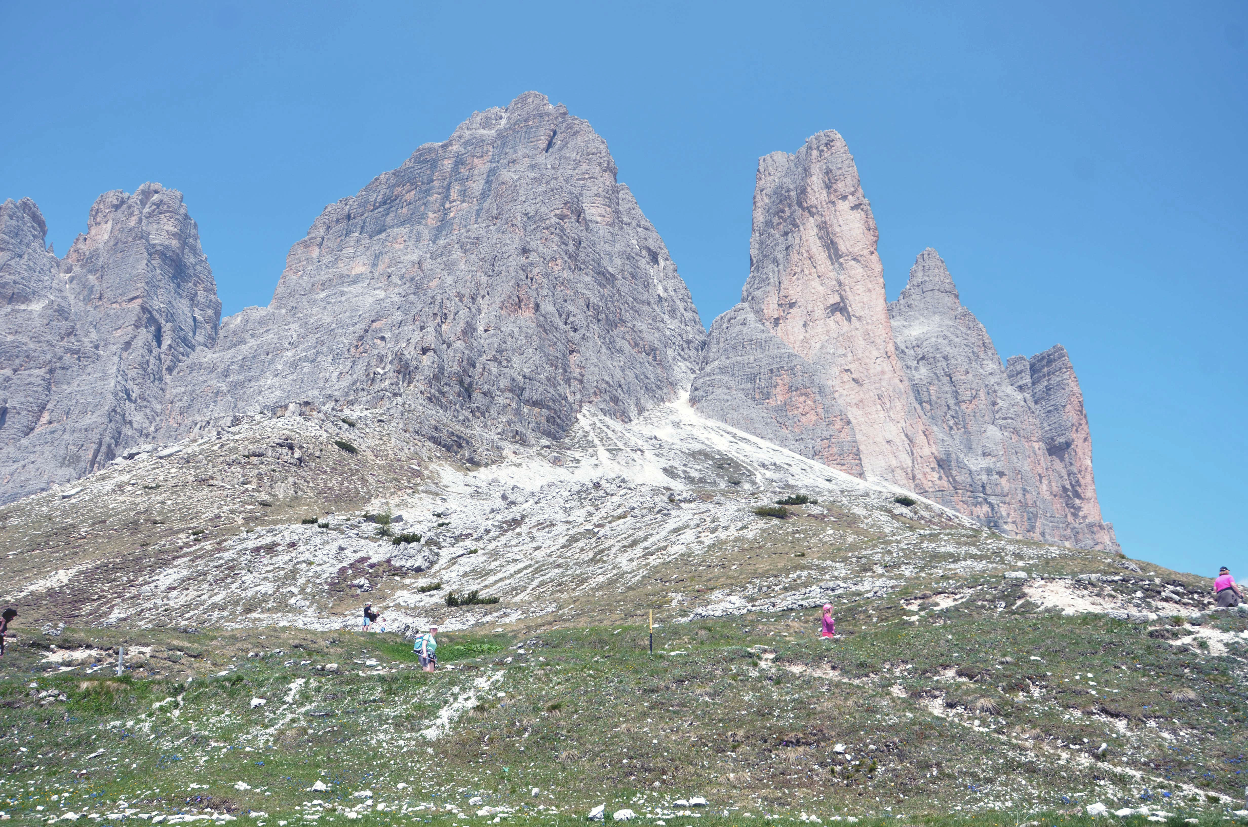 Les Tre Cime depuis le versant sud