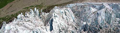 Vue sur la fin du glacier