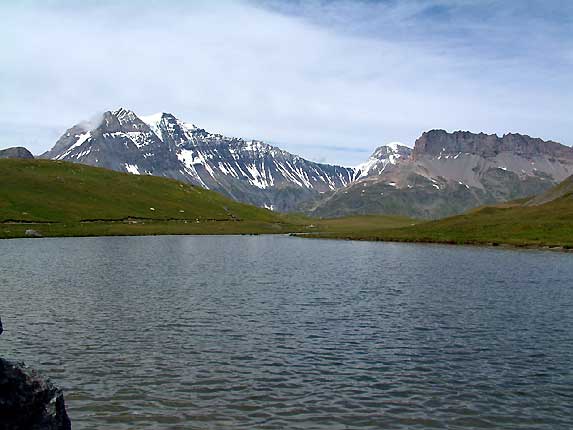 Le plan du lac, pointe Mathews, Grande Casse et Grande Motte