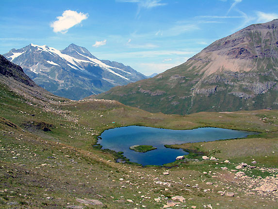 Le lac du Plan de Cheval et le Mont Pourri
