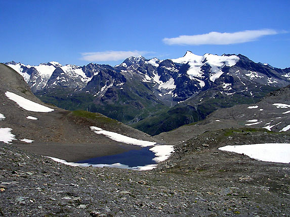 Pointe du Grand Mant et glacier du Mulinet