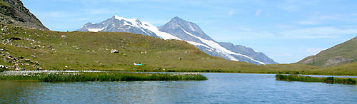 Le lac du Plan de cheval et le Mont Pourri