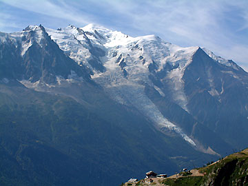 Le Mont-Blanc, le glacier des Bossons